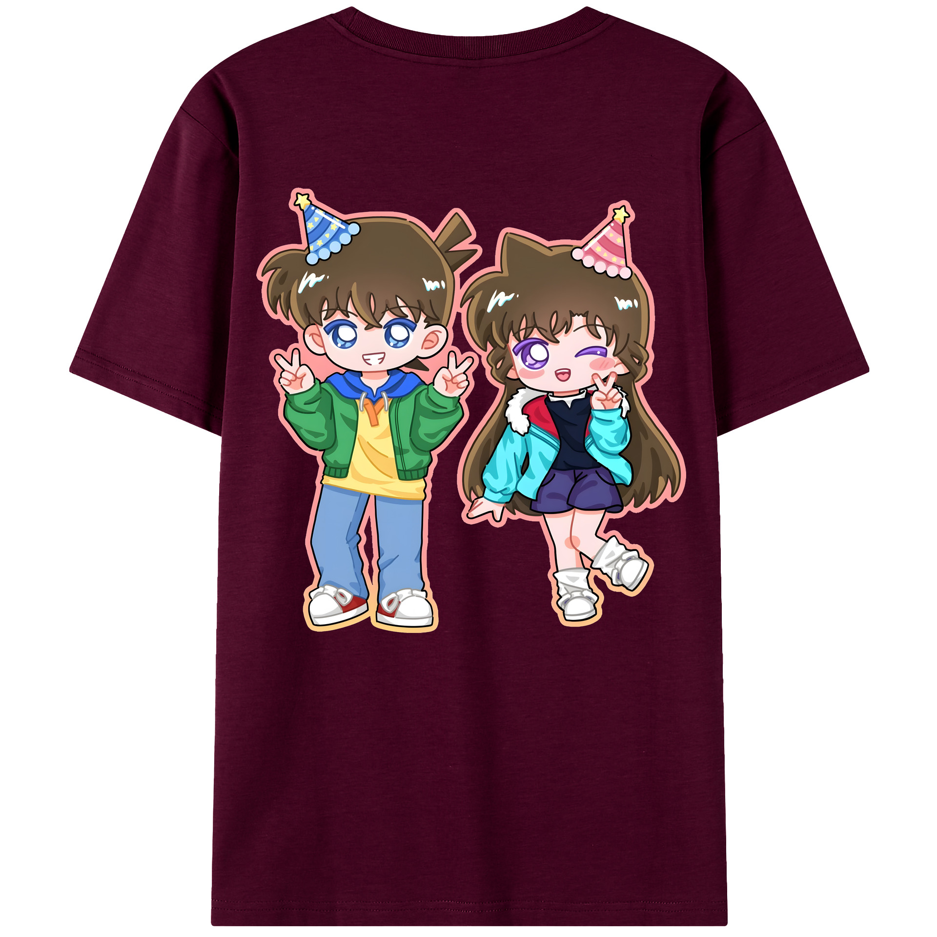 （画像用） 名探偵コナン 毛利 蘭 もうり らん、モーリ ラン Detective Conan Rachel Moore レディース半袖Tシャツ(バックプリント)